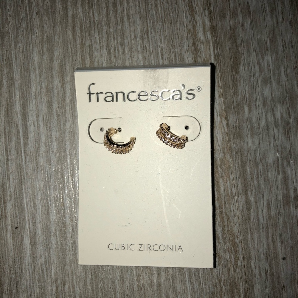 Small gold hoop earrings